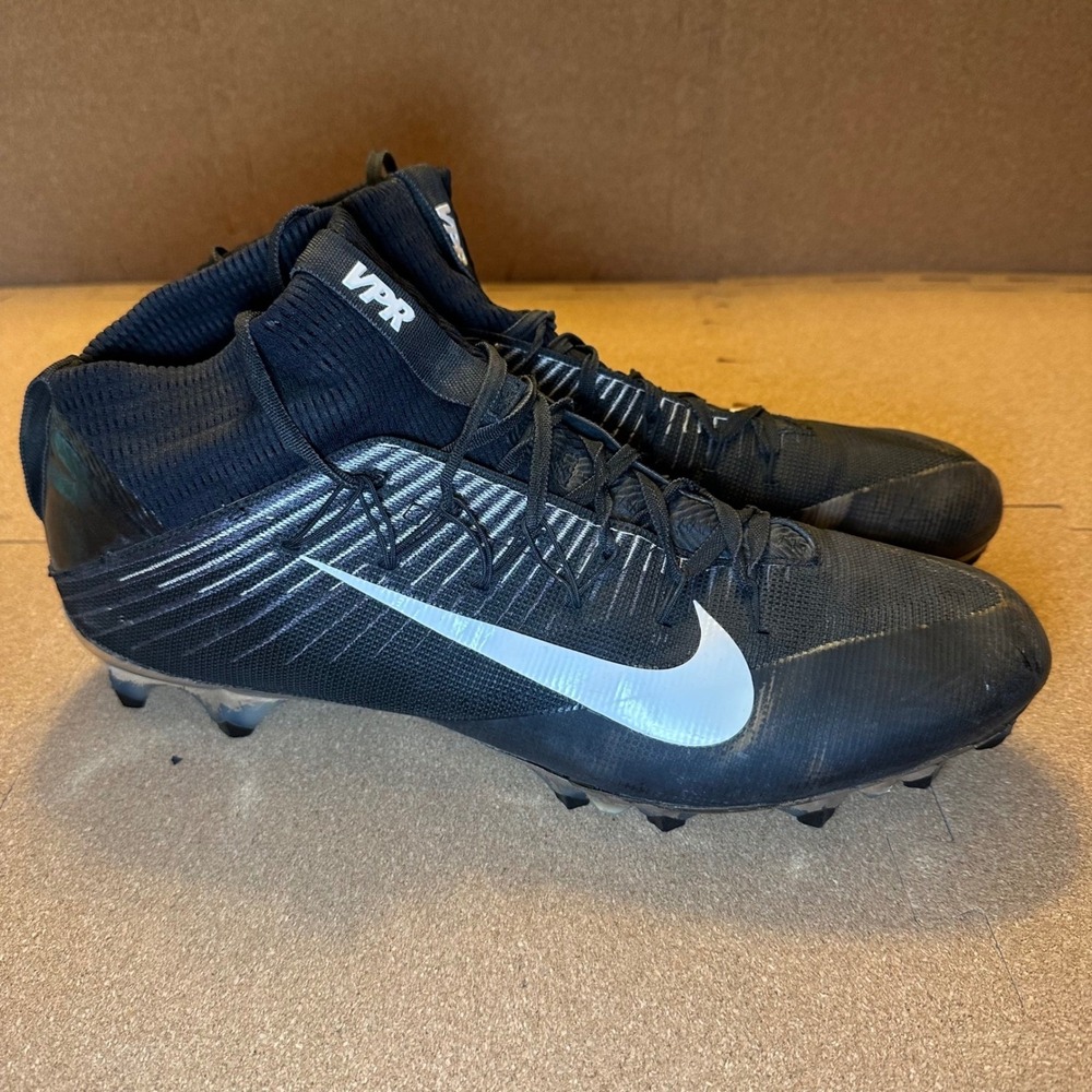 Nike Vapor Untouchable 2 Flyweave Size 14 Football Cleats Black White 835831-010